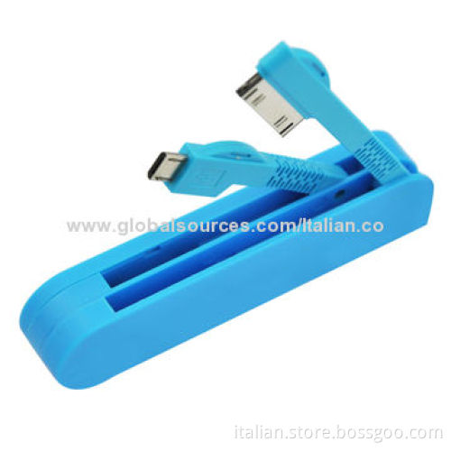 3-in-1 USB Data Charging Sync Cable for Apple and Samsung